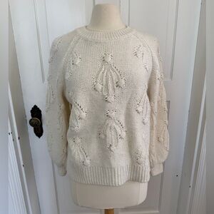 GAP Textured Cream Sweater